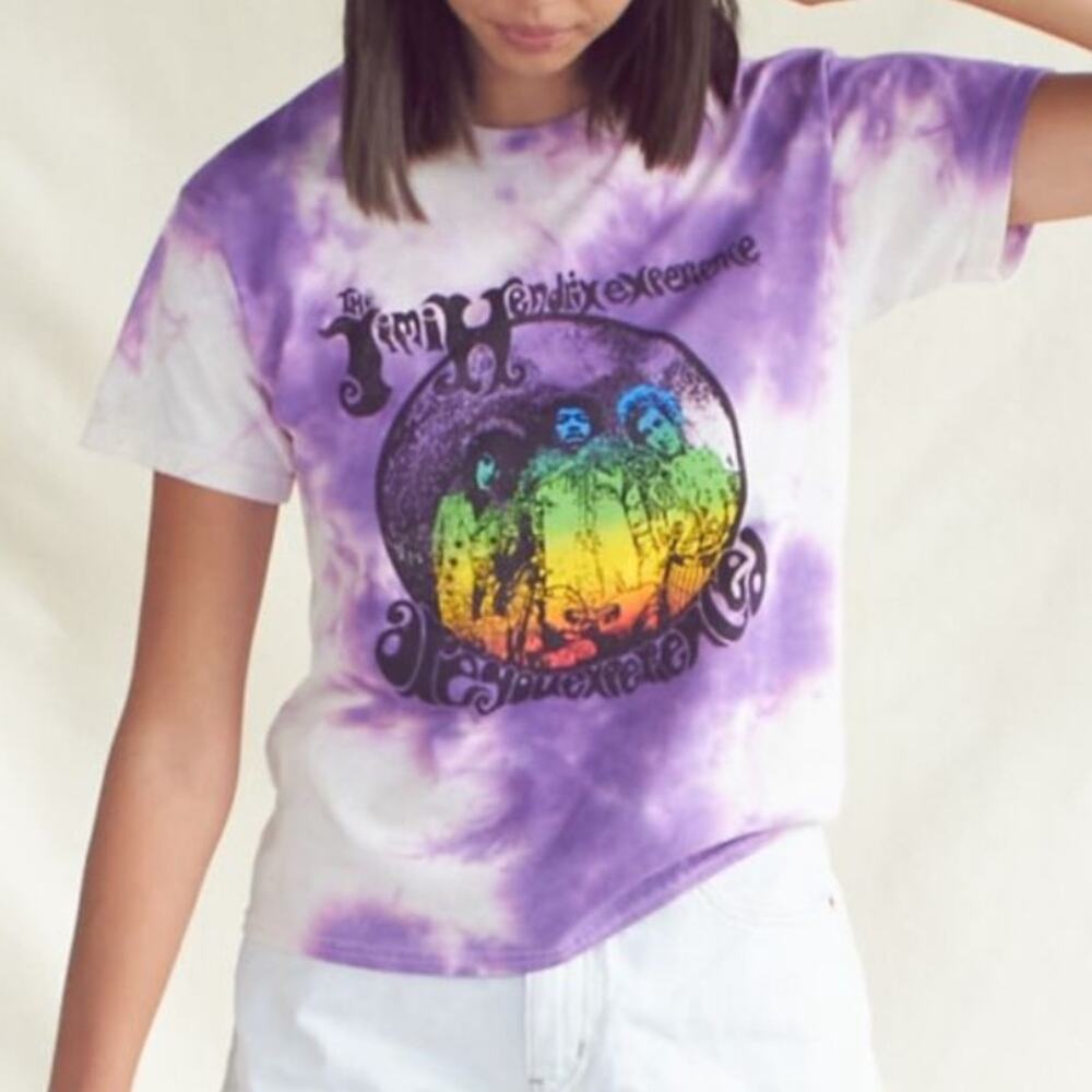 UO Jimi Hendrix Experience Tie Dye Tee Size Small